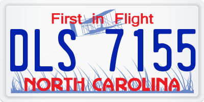 NC license plate DLS7155