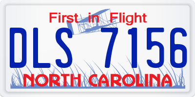 NC license plate DLS7156