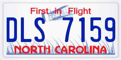 NC license plate DLS7159