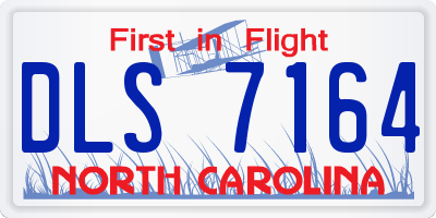NC license plate DLS7164