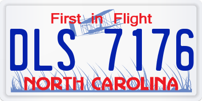 NC license plate DLS7176