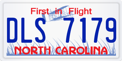 NC license plate DLS7179
