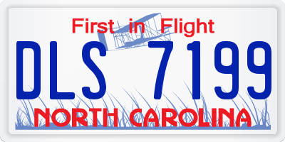 NC license plate DLS7199