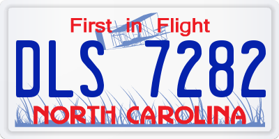 NC license plate DLS7282