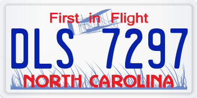 NC license plate DLS7297