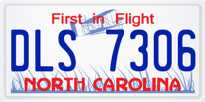 NC license plate DLS7306