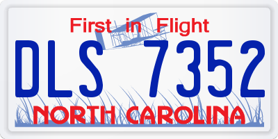 NC license plate DLS7352