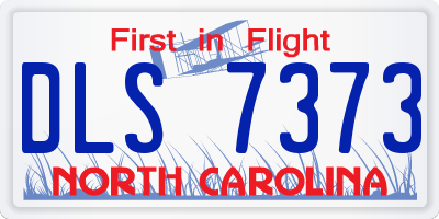 NC license plate DLS7373