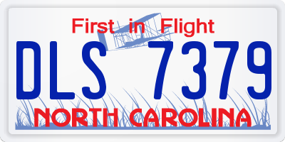 NC license plate DLS7379