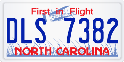 NC license plate DLS7382