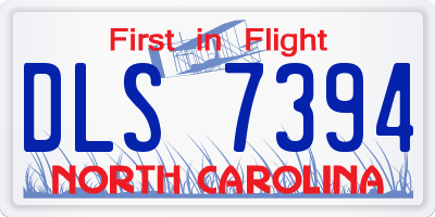 NC license plate DLS7394