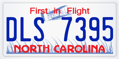 NC license plate DLS7395