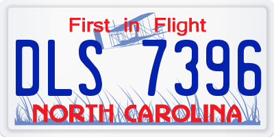 NC license plate DLS7396