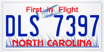 NC license plate DLS7397