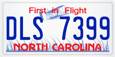NC license plate DLS7399