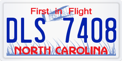 NC license plate DLS7408