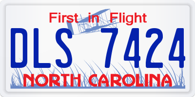 NC license plate DLS7424