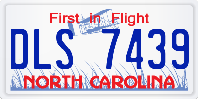 NC license plate DLS7439