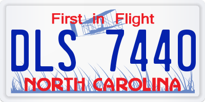 NC license plate DLS7440