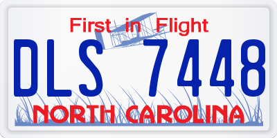 NC license plate DLS7448