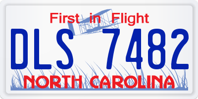 NC license plate DLS7482