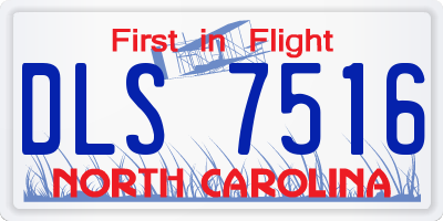 NC license plate DLS7516