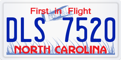NC license plate DLS7520