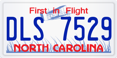 NC license plate DLS7529