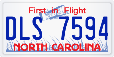 NC license plate DLS7594