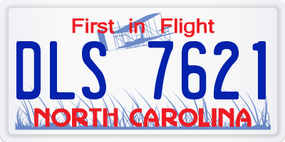 NC license plate DLS7621