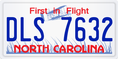 NC license plate DLS7632