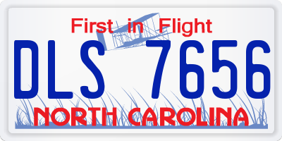 NC license plate DLS7656