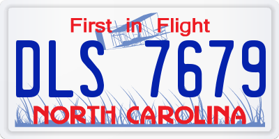 NC license plate DLS7679