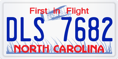 NC license plate DLS7682