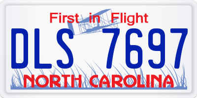 NC license plate DLS7697
