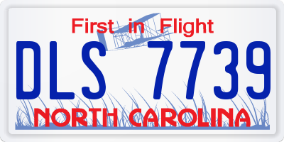 NC license plate DLS7739