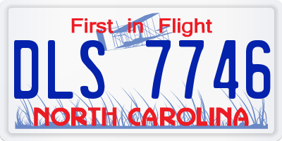 NC license plate DLS7746