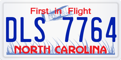 NC license plate DLS7764