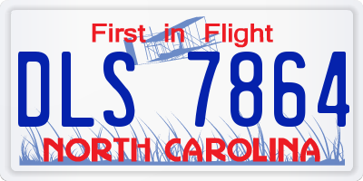 NC license plate DLS7864