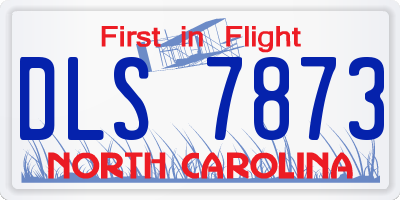 NC license plate DLS7873