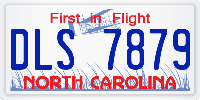 NC license plate DLS7879