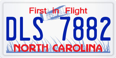 NC license plate DLS7882