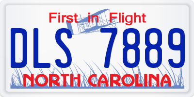 NC license plate DLS7889