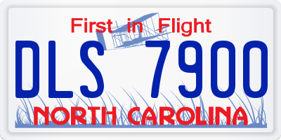 NC license plate DLS7900