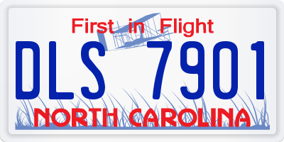NC license plate DLS7901
