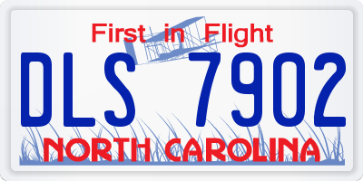 NC license plate DLS7902