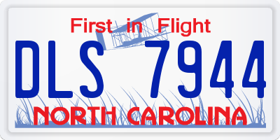 NC license plate DLS7944