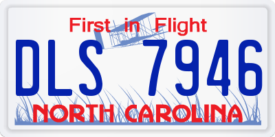 NC license plate DLS7946