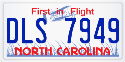 NC license plate DLS7949