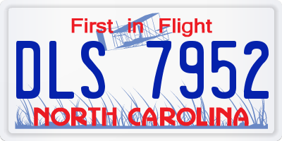 NC license plate DLS7952